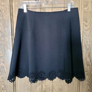 NWT Loft Flared Cut-Out Hem Skirt